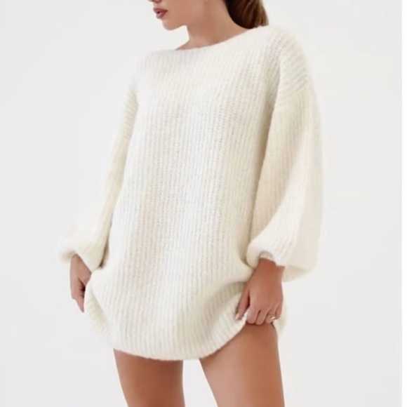 Rumored Sweaters - NWT $148 REVOLVE RUMORED Milkshake Knit Mini Dress